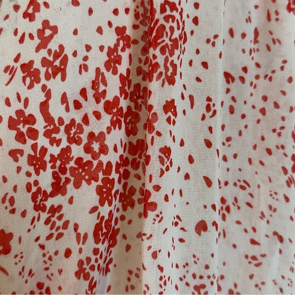 Princess Polly Altona Smocked Tiered Ruffle Long Sleeve Print Mini Dress Size 0 - Picture 7 of 14